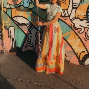 Multi colorful indian lehenga